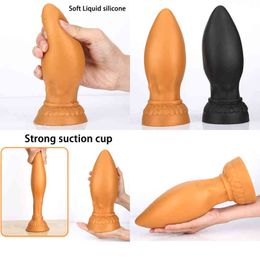 Nxy Anal Toys New Super Huge Large Plug Butt Prostate Massage Vaginal Anus Expansion Sex for Men Women Products 220510