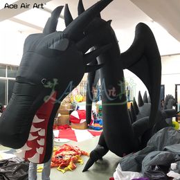 6/8/9mL Inflatable Dragon Model Giant Air Blown Animal Mascot For Outdoor Party Event Made In China
