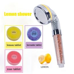 VIP Aroma Shower Head with Vitamin Lemon/Lavender/Rose Filtration with box 200925