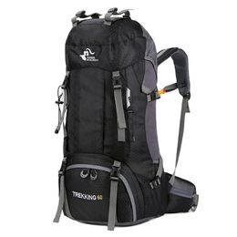 50L & 60L Outdoor Backpack Camping Waterproof Mountaineering Hiking Backpacks Molle Sport Bag Rucksack 220718