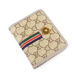 Purses printed material new leather small wallet women's zipper printed multifunctional Coin purses wallet