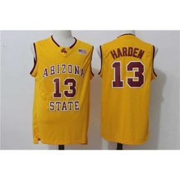 Sjzl98 13 James Harden Arizona State Throwback Retro College Basketball Jersey Stitched Top quality embroidery