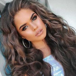 Long Curly Mixed Color Synthetic Wigs Romance Weave Deep Wave