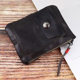 5pcs Coin Purses Women Genuine Leather Multifunctional Square Wallet With Pouch