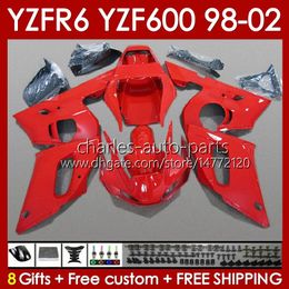 body kit UK - Bodys Kit For YAMAHA YZF R6 R 6 YZF600 600CC 98-02 Bodywork 145No.32 YZF 600 CC YZF-600 YZFR6 98 99 00 01 02 Frame YZF-R6 1998 1999 2000 2001 2002 Full Fairing red glossy
