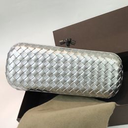 Fashion Cosmetic Bag Designer Bags Handbag Clutch Bags MiniBags Top Sheepskin Woven Elements Water Snake Leather Hemming Premium Ribbons New