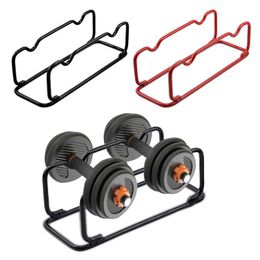 Hooks & Rails Black Dumbbell Rack Compact Durable Barbell Storage Stand Strengthened Steel Bracket For Home Office Gym AccessoriesHooks