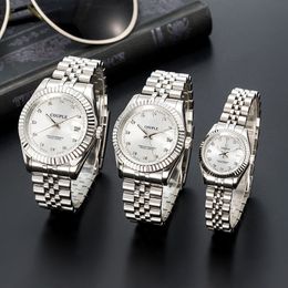 Men's Automatic Gold Mechanical Watch 41/36/28MM Women's All Stainless Steel Sapphire Waterproof Luminous Couple Watch