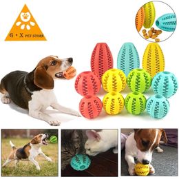 5cm/7cm/11cm pet watermelon ball toy dog interactive bouncing natural rubber leaking tooth cleaning 220423