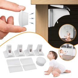 Magnetic Lock Protection From Children Door Stopper Baby Safety Cabinet Door Lock Kids Drawer Door Lock Security Invisible Locks 220726