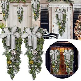 Decorative Flowers & Wreaths Door Dead Ring Christmas Hanger Pendant 36 Inch Artificial Bead For Front DoorDecorative