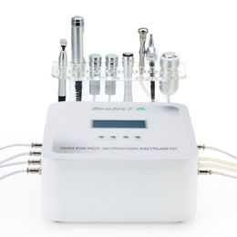 RF No Needle Mesotherapy Skin Rejuvenation Instrument Microcurrent 7In1 Beauty Machine Galvanic Oxygen Cooling Microdermabrasion