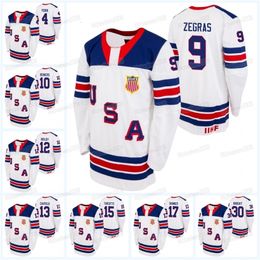 CeoMitNess Trevor Zegras USA 2021 IIHF WJC Gold Winner Jersey Matthew Beniers Matthew Boldy Alex Turcotte Hunter Skinner Spencer Knight Cole Caufield