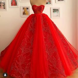 vintage red prom dresses ball gown tiered lace applique elegant princess luxury prom gowns vestido de graduacion