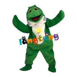 Mascot doll costume 1089 Green Fish Mascot Costume Cartoon Furry Costuming Animal For Adults