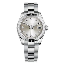 High Quality Asian Watch 2813 Sports Automatic Mechanical Wrist Watch Datejust 31mm Silver Diamond Dial M178344 Stainless Steel Material Luxury Ladies Watches