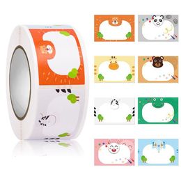 Gift Wrap 2.5-3.7cm 350pcs Rectangle Custom Sticker Name Label Logo Handmade Tag Cute Animals Stationery Stickers PersonalizedGift