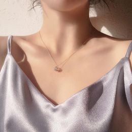 Pendant Necklaces Trendy Geometry Diamond Faceted Ball Clavicle Necklace S Simple Fashion Women Fine Jewellery Wedding GiftPendant