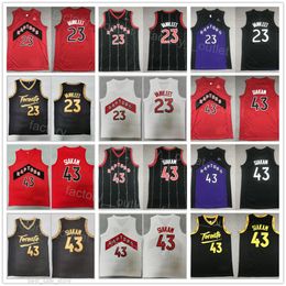 Man Basketball Pascal Siakam Jersey 43 Fred VanVleet 23 Team Black Red White Color All Stitched For Sport Fans Breathable Pure Cotton Stripe
