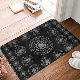 Carpets Mandala-Kvadrat Design Doormat Rug Carpet Mat Footpad Bath Anti-slip Entrance Kitchen Bedroom Durable Washable FashionCarpets