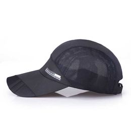 Men's Summer Mesh Baseball Hats Women's Dry Running Beanies Cap Visor Cool Hot Sport Quick Outdoor Caps