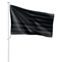 US Flags 3x5ft Black American Flag Polyester No Quarter Will Be Given US USA Historical Protection Banner Flag Double-Sided Indoor Outdoor