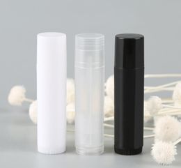 5g Cosmetic Empty Lipstick Tube Container Bottle DIY Black White Transparent Chapstick Lip Gloss-Lipstick Balm Tubes Packing SN6413