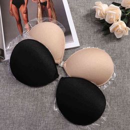 5PC Seamless Sexy Women's Bra Invisible Push Up Bra Self-Adhesive Silicone Front Closure Sticky Backless Strapless Bra Y220725
