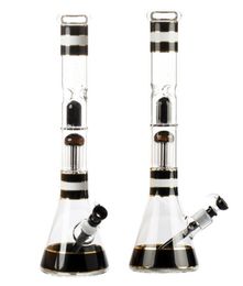 Vintage PREMIUM QUALITY 18inch 8arm Glass Bong Hookah Smoking Pipes can put customer LOGO by DHL UPS CNE