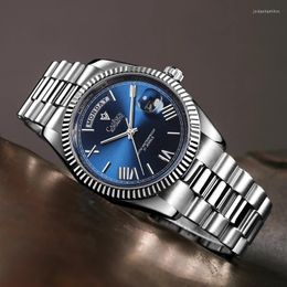 Tourbillon CADISEN DESIGN Men's Watches Mechanical Watch For Men Automatic Top Wrist Mens Wristwatches