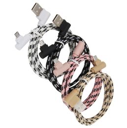 90 Degree Angle Type C Data Cables Micro USB Cable Fast Charging Charger Cord for Android Phone Cable Wire 1m 2m 3m