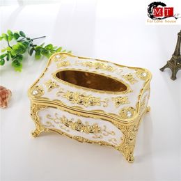 Household Phnom Penh Small Napkin Box Paper Box Creative Acrylic Table Top Plastic Paper Box Tissue Boxes Tissue Holder 210326