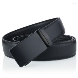 Belts Men'S Belt Genuine Leather Cowskin Waistband Suspenders Man Gift Black Stretch Buckles For Women Men GiftsBelts Fred22