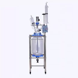 ZZKD Lab Supplies S-50L Laboratory High Borosilicate Material Big Capacity Jacketed Glass Reactor Chemical Reaction Vessel