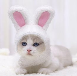 Funny Easter Cute Plush Costume Cat Deformation Hat Rabbit Headwear Pet Accessories for Cats and Small Dogs Hat Pets Products