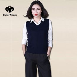 spring autumn style women vest pullover wool material female jacket short vest twist pattern vest basic shirt 201031