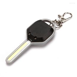 Keychains Mini LED Light Key Shape Keychain Lamp Torch Emergency Camping Ring GraciousKeychains KeychainsKeychains Emel22