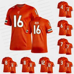 Mit Miami Hurricanes New Football Uniforms Orange Premier Jersey Al Blades Jr. Ray Lewis Michael Irvin Sean Taylor Cam'Ron Harris Cameron