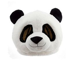 Animal Head Mask - Plush Panda Bear Mascot Costume Christmas Halloween Parties & Bear Performance Dress