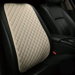 Car Seat Covers Linen Flax Cover Protector Front Backrest Pad Auto Interior Styling Suitable For Most Truck SUV Or VanCar