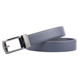 Belts Belt Men Top Quality Genuine Luxury Leather For Strap Male Metal Automatic Buckle 3.0cm Gray BeltBeltsBelts