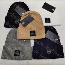 Thick Woven Knitted Hat High Elastic Wool Beanies Women Men Luxury Skull Cap Dome Fit Hats Beanies Caps