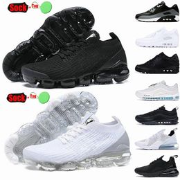 -Athletic Shoes For Men Women Cushion Designer Sports Sneakers Breathable Classic Triple Black White Cool Grey TN Knit Jogging Walking Runner Outdoor Trainers