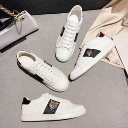 Designer Ace Shoes Men Women Sneakers Bee Stripes Shoe Chaussures Leather Trainers Low Top Sneaker fashion Flat shoes