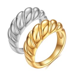 Titanium Stainless Steel Finger Ring Band for Men Women Him Girl Lovers Gold Silver Blank Simple Design Wedding Engagement Finger Rings Couples Jewellery Wholesale