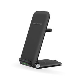 15W 3 in 1 Wireless Charger Foldable for Samsung iPhone iWatch Charging Station Holder Stand Travel Charger Docking