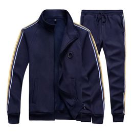 2020 Marka Trailsuit İki Parçalı Giyim Seti Sıradan Ceket Pantolonları Track Man Sportswear Sweatsuits Sonbahar Spor Giyim LJ201124