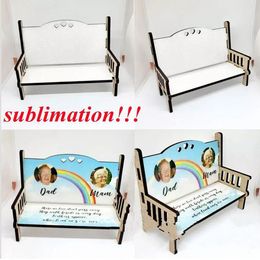 Newest Sublimation Favour MDF memorial benches blank wooden ornament Heat Transfer Home Accessories 3 style can choose B0816
