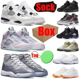 -Racer Blue 4s 5s 11s basketball shoes for mens womens Cool Grey 4 5 11 Cactus Jack Black Cat Fire Red men women trainers sports sneakers