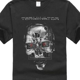 Men's T-Shirts Men Terminator Endoskeleton T Shirt Movie Merch Classic Schwarzenegger Printed Custom Short Sleeve TeesMen's